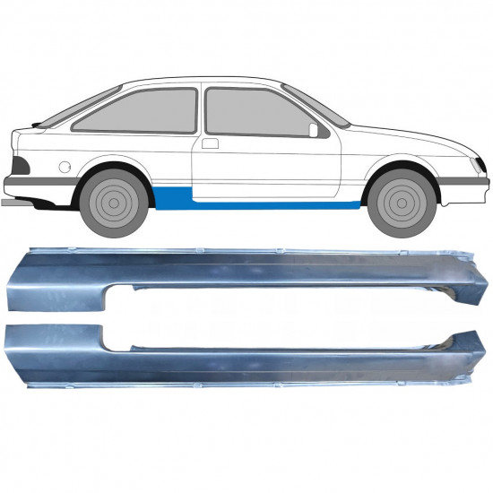 Pilns slieksnis priekš Ford Sierra 1982-1993 / Kreisais+Labais / Komplekts 9416