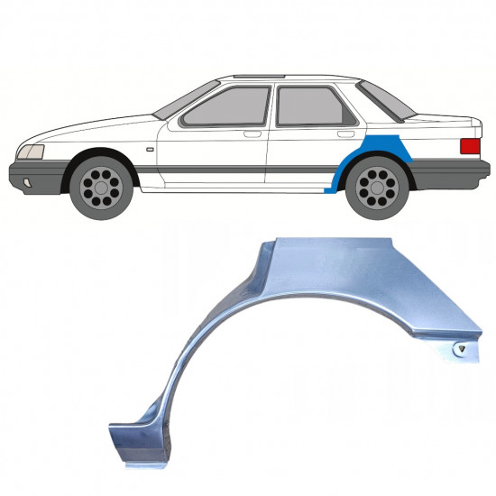 Aizmugurējā arka priekš Ford Sierra 1982-1993 / Kreisā 7389