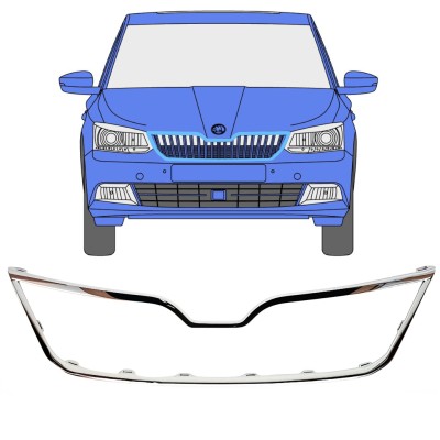 Radiatora restes rāmis priekš Skoda Fabia 2014-2018 16190
