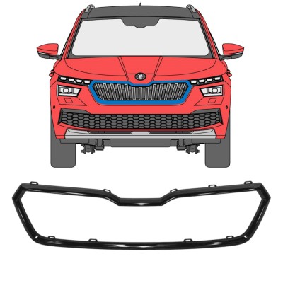 Radiatora restes rāmis priekš Skoda Kamiq 2019-2023 17227