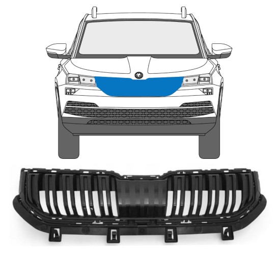 Režģis priekš Skoda Karoq 2017-2022 17228