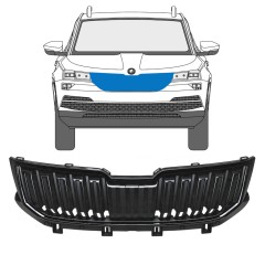 Režģis priekš Skoda Karoq 2017-2022 / Komplekts 17235