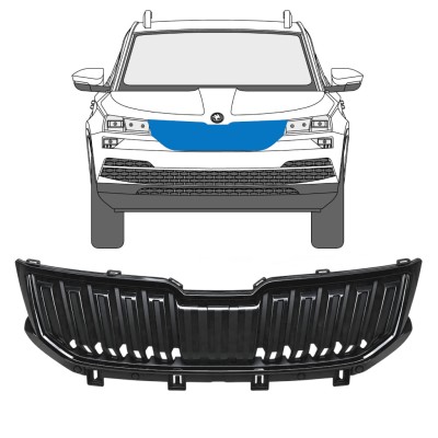 Režģis priekš Skoda Karoq 2017-2022 / Komplekts 17235