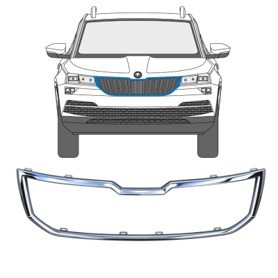 Radiatora restes rāmis priekš Skoda Karoq 2017-2022 17232