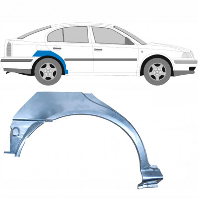 Aizmugurējā arka priekš Skoda Octavia 1996-2010 / Labā 7002