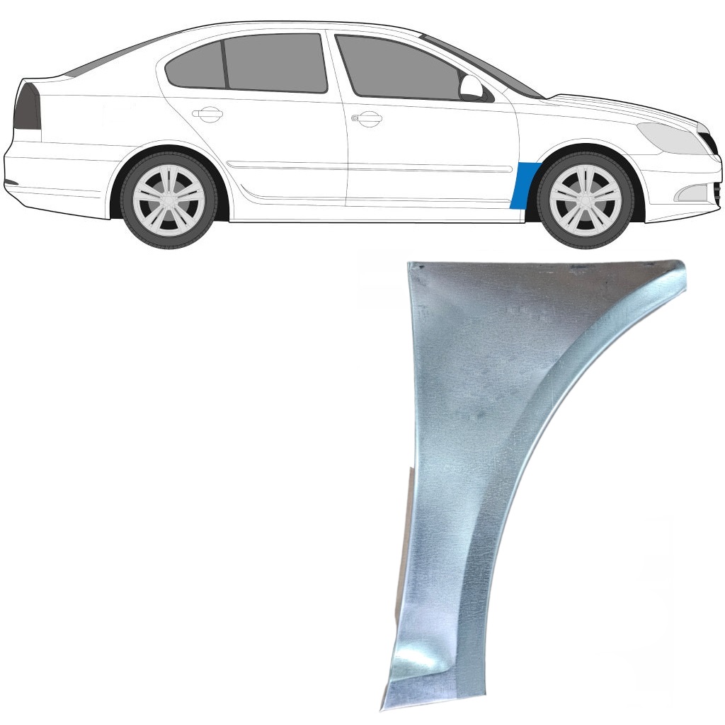 Priekšējā Spārna Daļa Priekš Skoda Octavia Ii 2004-2013 / Labā 7004