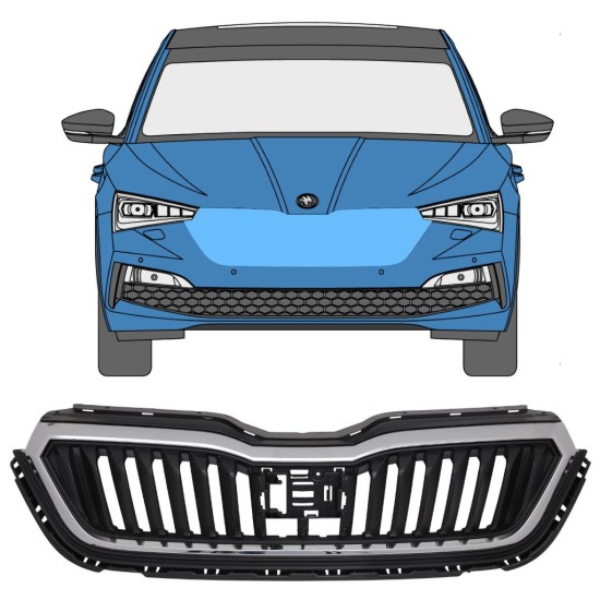 Režģis priekš Skoda Scala 2019- 17229
