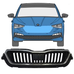 Režģis priekš Skoda Scala 2019- / Komplekts 11546