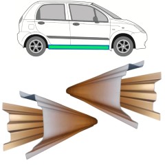 Iekšējais un ārējais slieksnis priekš Chevrolet Spark 2005-2010 / Kreisais+Labais / Komplekts 11784