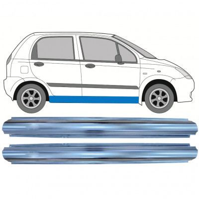 Slieksnis priekš Chevrolet Spark 2005-2010 / Kreisais = Labais (simetrisks) / Komplekts 9763