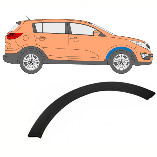Priekšējā spārna sānu josla priekš Kia Sportage 2010-2015 / Labā 7920