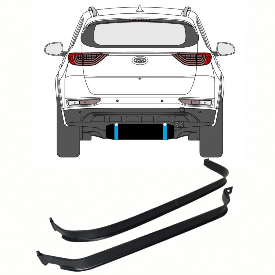 Degvielas tvertnes kronšteini priekš Kia Sportage 2015- 10142