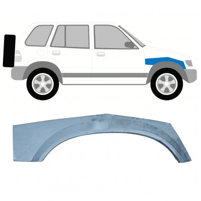 Priekšējā spārna augšējā daļa priekš Kia Sportage 1994-2002 / Labā 7918