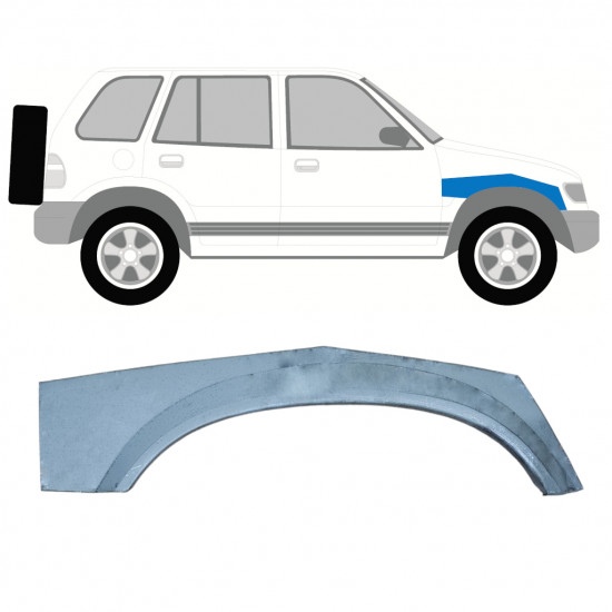 Priekšējā spārna augšējā daļa priekš Kia Sportage 1994-2002 / Labā 7918