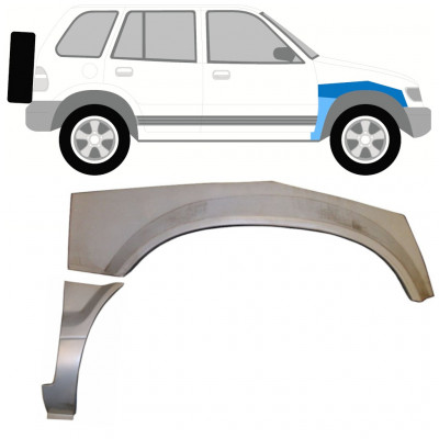 Priekšējā spārna daļa priekš Kia Sportage 1994-2002 / Labā / Komplekts 9980