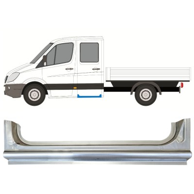 Aizmugurējais slieksnis priekš Mercedes Sprinter 2006-2018 / Kreisā 15067