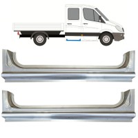 Aizmugurējais slieksnis priekš Mercedes Sprinter 2006-2018 / Kreisais+Labais / Komplekts 15068 Aizmugurējais slieksnis priekš Mercedes Sprinter 2006-2018 / Kreisais+Labais / Komplekts 15068