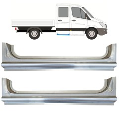 Aizmugurējais slieksnis priekš Mercedes Sprinter 2006-2018 / Kreisais+Labais / Komplekts 15068