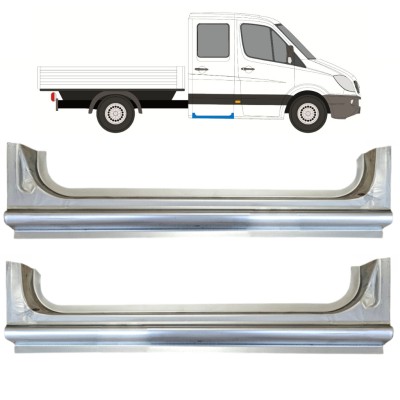 Aizmugurējais slieksnis priekš Mercedes Sprinter 2006-2018 / Kreisais+Labais / Komplekts 15068