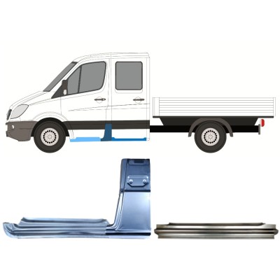 Remontdaļu komplekts priekš Mercedes Sprinter 2006-2018 / Kreisā / Dubultā kabīne / 14781