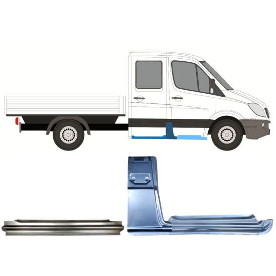 Remontdaļu komplekts priekš Mercedes Sprinter 2006-2018 / Labā / Dubultā kabīne / 14780 Remontdaļu komplekts priekš Mercedes Sprinter 2006-2018 / Labā / Dubultā kabīne / 14780