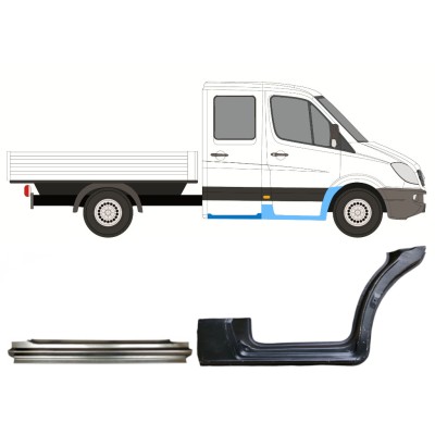 Remontdaļu komplekts priekš Mercedes Sprinter 2006-2018 / Labā / Dubultā kabīne / 14730