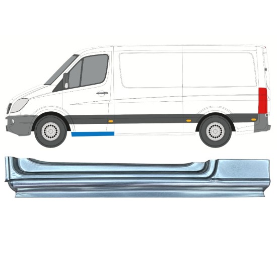 Priekšpuse durvju slieksnis priekš Mercedes Sprinter 2006-2018 / Kreisā 17270