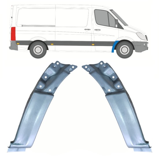 Priekšējā spārna daļa priekš Mercedes Sprinter 2006-2018 / Kreisais+Labais / Komplekts 17256
