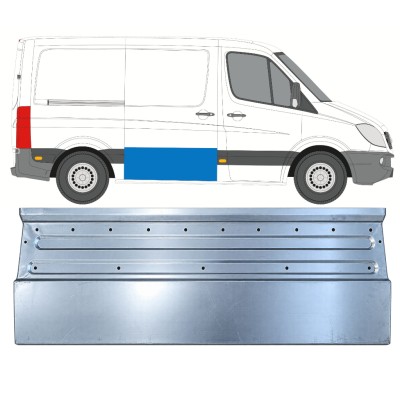 Bīdāmo durvju apakšējā loksne priekš Mercedes Sprinter 2006-2018 / Labā 17308