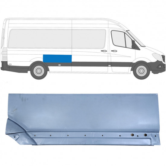 Aizmugurējā arka priekš Mercedes Sprinter 2006- / Labā 8551