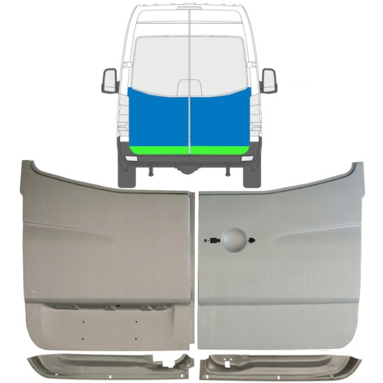 Aizmugurējo durvju panelis priekš Volkswagen Crafter 2005-2017 / Komplekts 14487