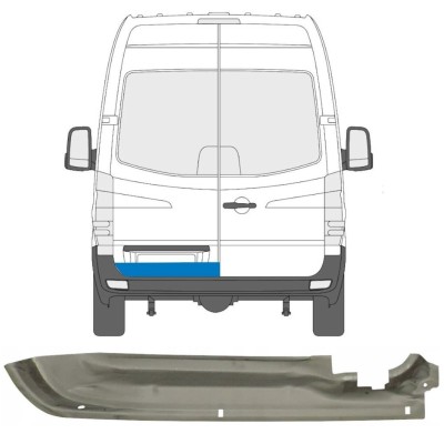 Aizmugurējo durvju panelis priekš Mercedes Sprinter 2006-2018 / Kreisā 5680