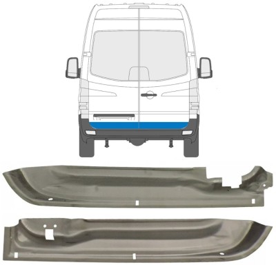 Aizmugurējo durvju panelis priekš Mercedes Sprinter 2006-2018 / Kreisais+Labais / Komplekts 9555