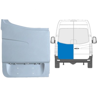 Aizmugurējo durvju augsta daļa priekš Volkswagen Crafter 2005-2017 / Kreisā 13506