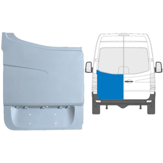 Aizmugurējo durvju augsta daļa priekš Volkswagen Crafter 2005-2017 / Kreisā 13506