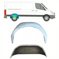 Aizmugurējā riteņa iekšējā arka priekš Volkswagen Crafter 2005-2017 / Labā / Komplekts 14321