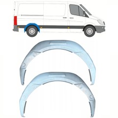 Aizmugurējā riteņa iekšējā arka priekš Mercedes Sprinter 2006-2018 / Kreisais+Labais / Komplekts 10114