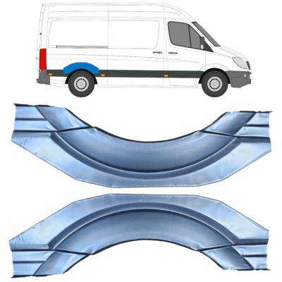 Aizmugurējā arka priekš Mercedes Sprinter 2006-2018 / Kreisais+Labais / Komplekts 16154