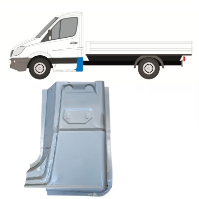 Aizmugurējais statņa stūris priekš Mercedes Sprinter 2006-2018 / Kreisā 15070