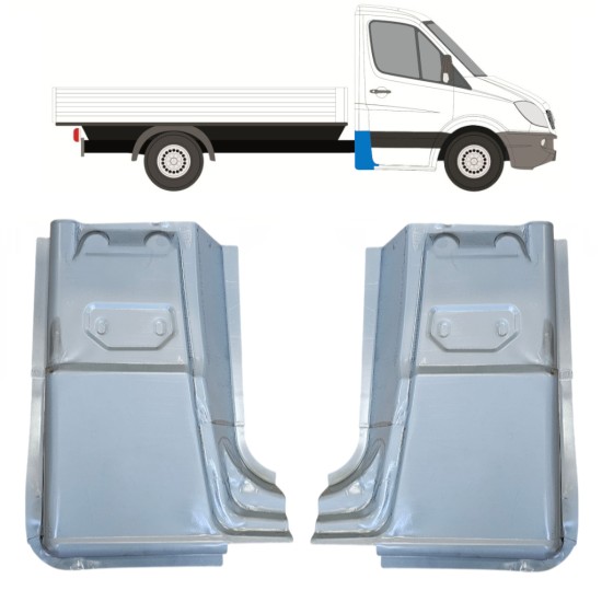 Aizmugurējais statņa stūris priekš Mercedes Sprinter 2006-2018 / Kreisais+Labais / Komplekts 15071 Aizmugurējais statņa stūris priekš Mercedes Sprinter 2006-2018 / Kreisais+Labais / Komplekts 15071