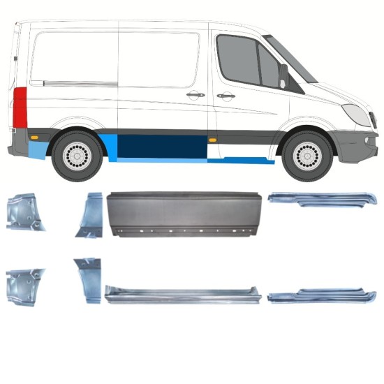 Remontdaļu komplekts priekš Volkswagen Crafter 2005-2017 / Kreisais+Labais 15592