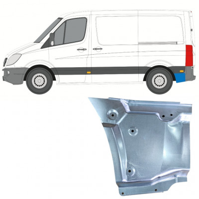 Aizmugurējā arka priekš Mercedes Sprinter 2006-2018 / SWB / Kreisā 11050