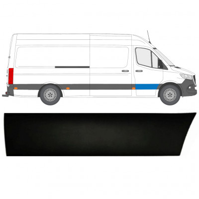 Priekšējo durvju sānu josla priekš Mercedes Sprinter 2018- / Labā 12926