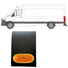 Priekšējā statņa sānu josla ar lukturi priekš Mercedes Sprinter 2018- / Kreisā / Komplekts 12963