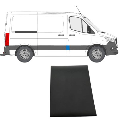 Priekšējā statņa sānu josla priekš Mercedes Sprinter 2018- / Labā 14885