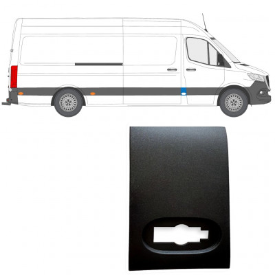 Priekšējā statņa sānu josla priekš Mercedes Sprinter 2018- / Labā 12928