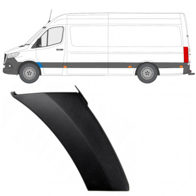 Priekšējā spārna sānu josla priekš Mercedes Sprinter 2018- / Kreisā 12931