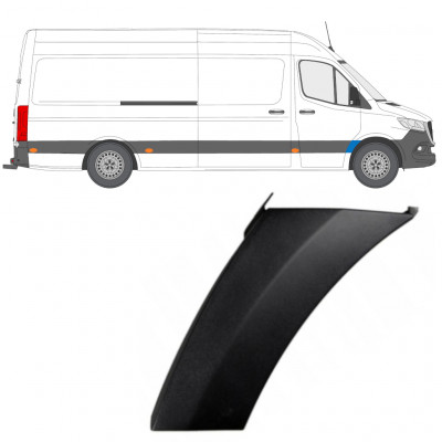 Priekšējā spārna sānu josla priekš Mercedes Sprinter 2018- / Labā 12930