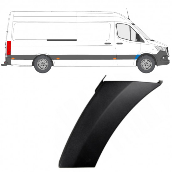 Priekšējā spārna sānu josla priekš Mercedes Sprinter 2018- / Labā 12930