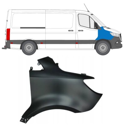 Priekšējais spārns priekš Mercedes Sprinter 2018- / Labā 14939